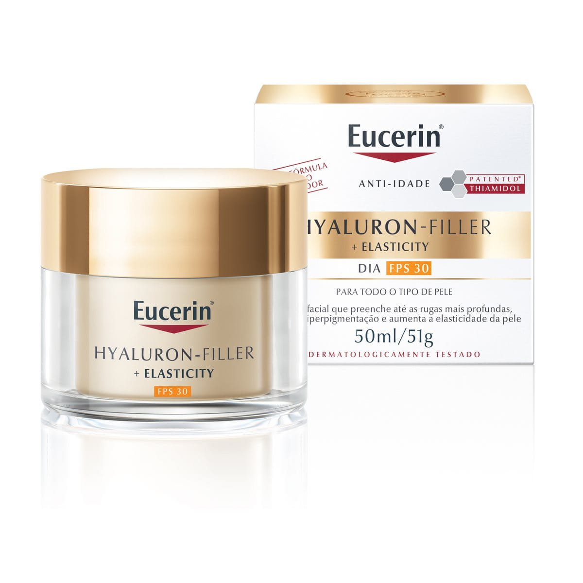 Eucerin Hyaluron-Filler Elasticity Creme Dia FPS 30 50ml Antirrugas