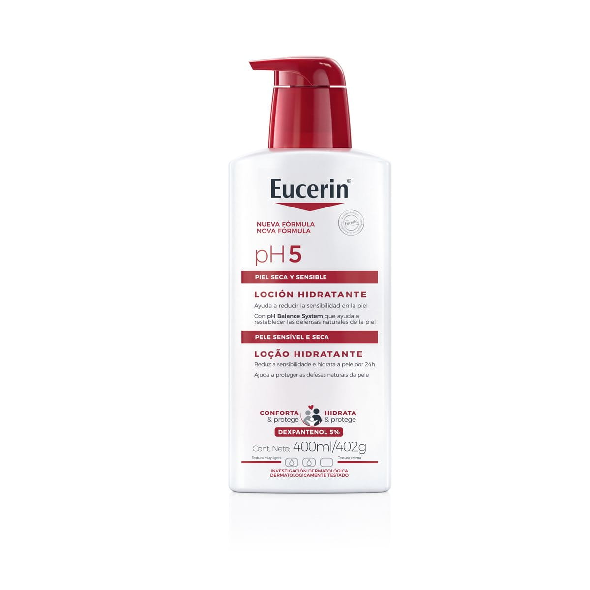 Loção Hidratante Corporal Eucerin pH5 400ml para Peles Sensíveis