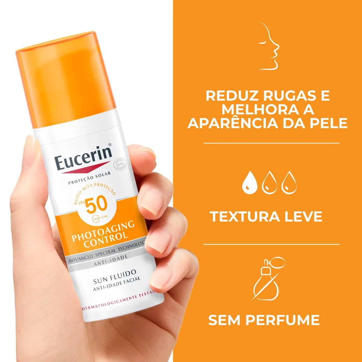 Eucerin Sun Anti-Idade Protetor Solar Facial FPS 50 50g